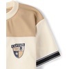 The Children’s Place Boys’ Short Sleeve Quick Dry Mesh Football Jersey(Fair Ivory)
