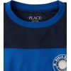 The Children’s Place Boys’ Short Sleeve Quick Dry Mesh Football Jersey(Huron Blue)