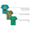The Children’s Place Boys Vehicle Short Sleeve Graphic T-Shirts,multipacks(Dino/Robot Dino /Camo Dino)