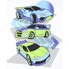 The Children’s Place Boys Vehicle Short Sleeve Graphic T-Shirts,multipacks(Racecars/Racecar/Motorcycle)