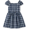 The Children’s Place Girls’ Short Sleeve Button Dresses(Tidal Plaid)