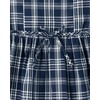 The Children’s Place Girls’ Short Sleeve Button Dresses(Tidal Plaid)
