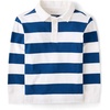 The Children’s Place Boys’ Long Sleeve Rugby Polo(Huron Blue)