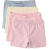 The Children’s Place Girls Assorted Cartwheel Shorts(Fair Ivory 4-pack)