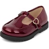 The Children’s Place Girls and Toddler Closed Toe Maryjane Flats(Burgundy)