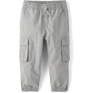 The Children’s Place Baby Boys’ and Toddler Cargo Jogger Pants(Misty Gray)