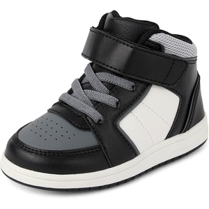 The Children’s Place Boys Boys Casual Lace Up Hi Top Sneakers(Black)