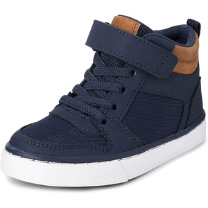 The Children’s Place Boys Boys Casual Lace Up Hi Top Sneakers(Navy)