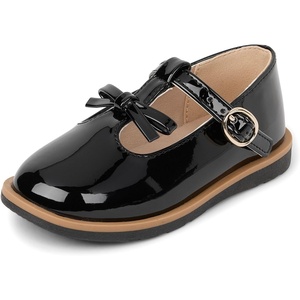 The Children’s Place Girls and Toddler Closed Toe Maryjane Flats(Black)