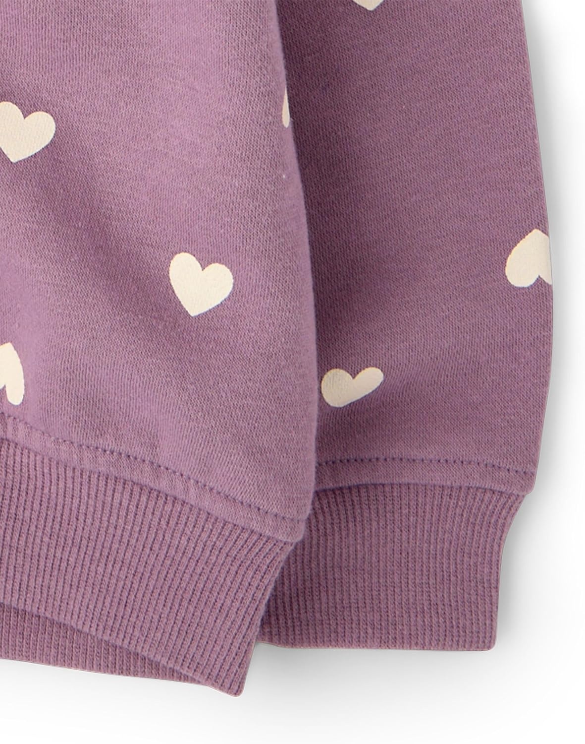 image:imageThe Childrens Place Baby Girls Long Sleeve Hooded Fleece Full Zip UpPansey Garden Hearts