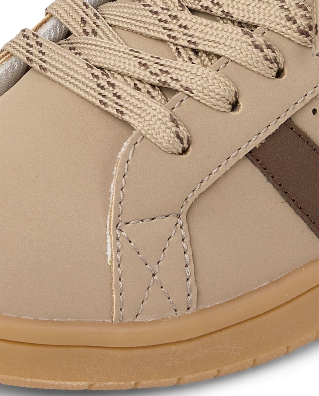 image:imageThe Childrens Place Boys Boys Everyday Casual Lace Up SneakersBeige Low Top
