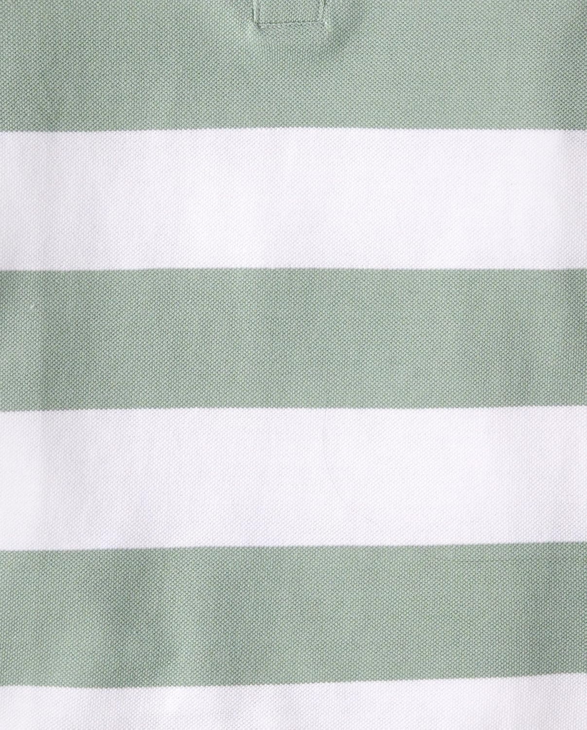 image:imageThe Childrens Place Boys Uniform Short Sleeve Pique PoloMint Taffy Stripe