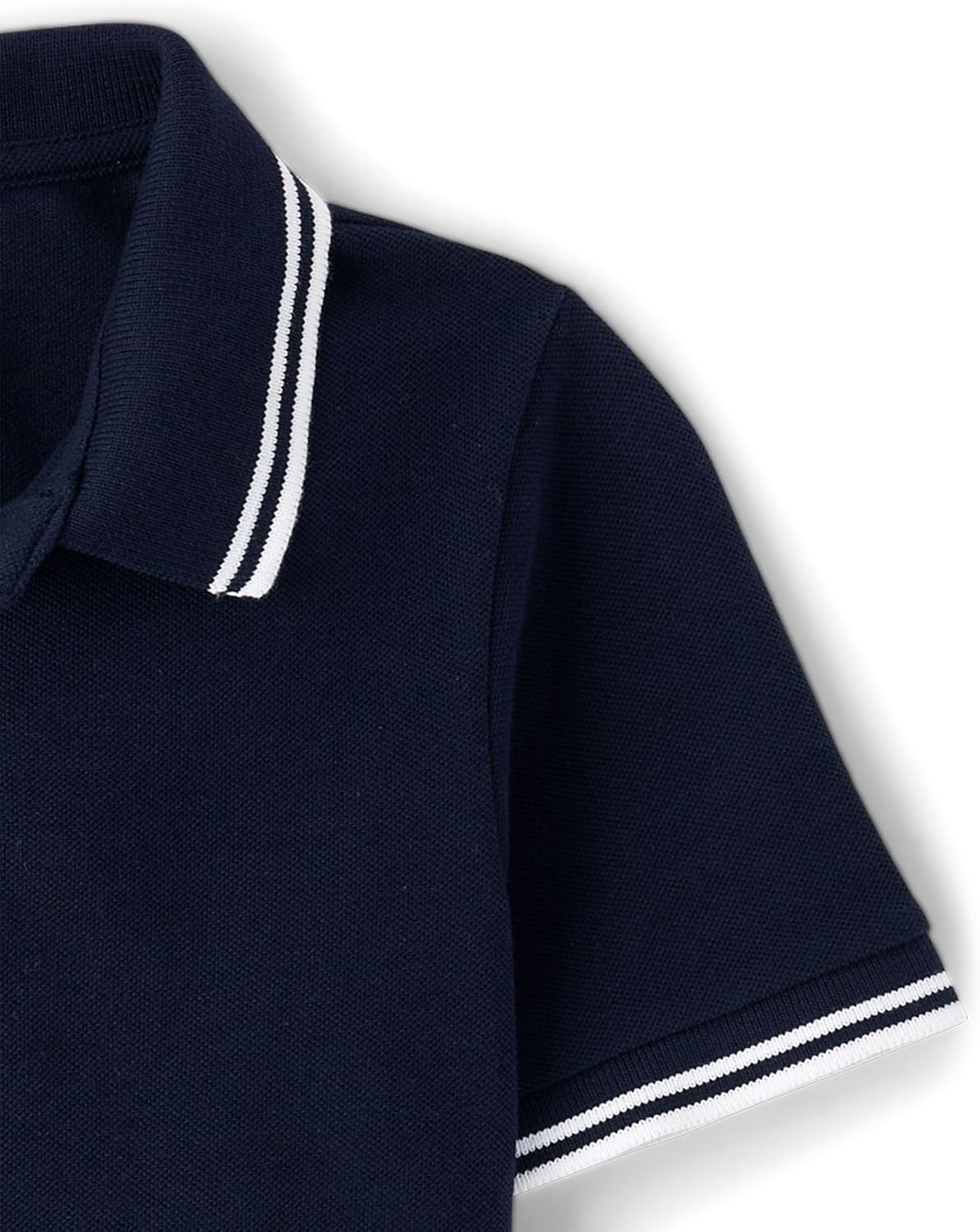 image:imageThe Childrens Place Boys Uniform Short Sleeve Pique PoloNew Navy