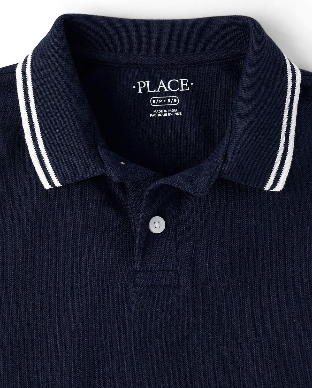 image:imageThe Childrens Place Boys Uniform Short Sleeve Pique PoloNew Navy