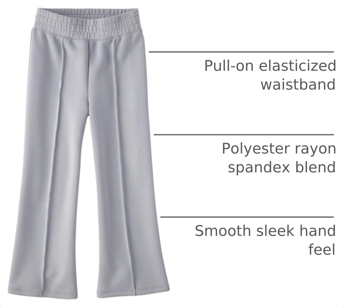 image:imageThe Childrens Place Girls Active Wide Leg PantsSilkworm Scuba