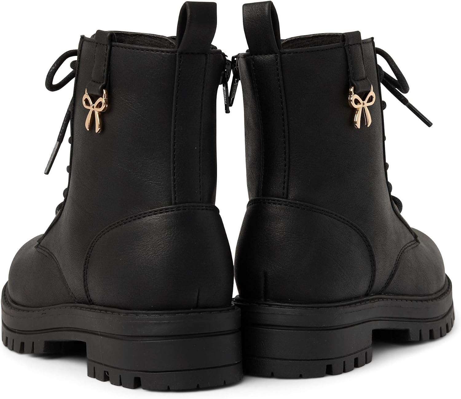 image:imageThe Childrens Place Girls Girls Lace Up Combat BootsBlack