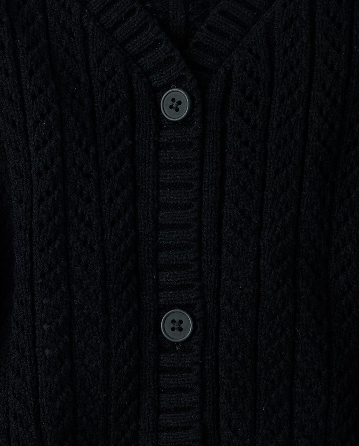 image:imageThe Childrens Place Girls Long Sleeve Button Front CardiganBlack