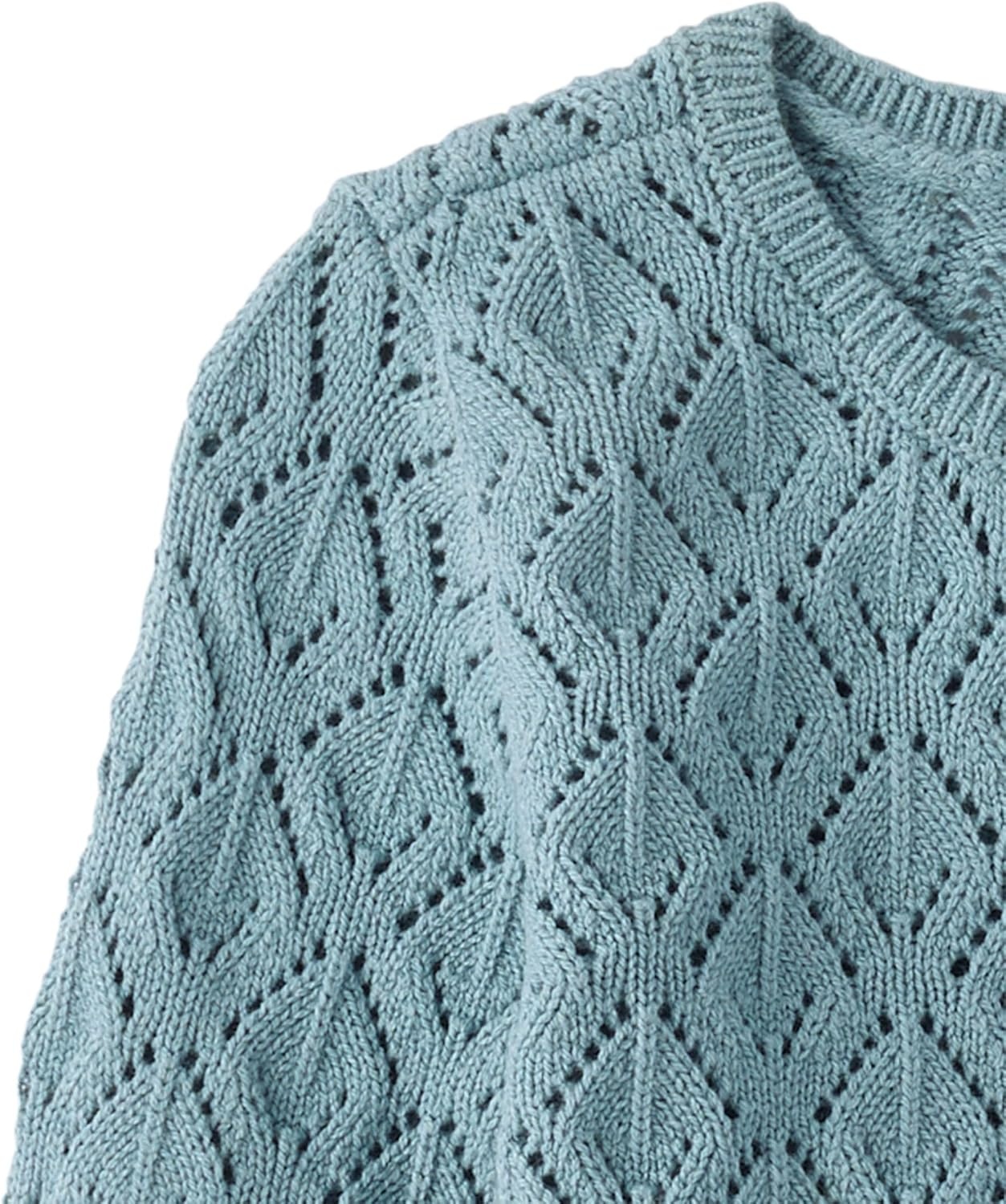 image:imageThe Childrens Place Girls Long Sleeve Crew Neck Pullover SweaterStormwater 2