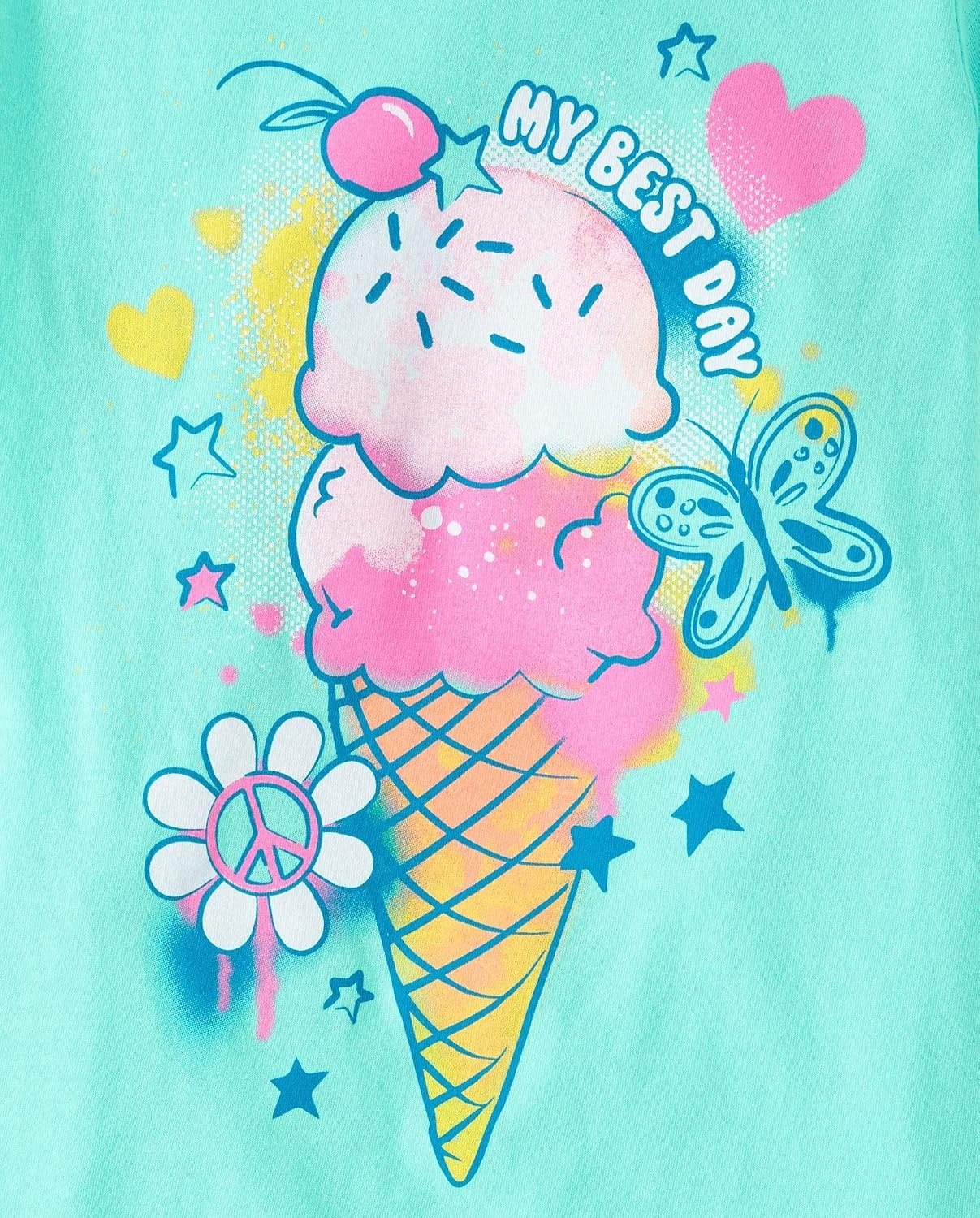 image:imageThe Childrens Place Girls Short Sleeve Graphic Tshirts 5PackSummer