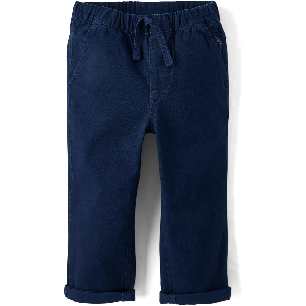 image:imageThe Childrens Place Baby Boys and Toddler Boys Roll Cuff Pull on Chino PantsTidal