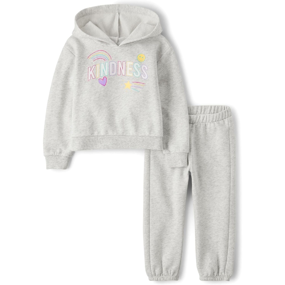 image:imageThe Childrens Place Baby Girls And Toddler Long Sleeve Active Shirt and Pant 2 Piece OutfitKindness