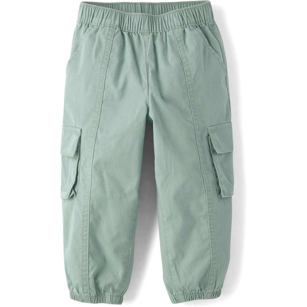 image:imageThe Childrens Place Baby Girls and Toddler Cargo Jogger PantGlass Green