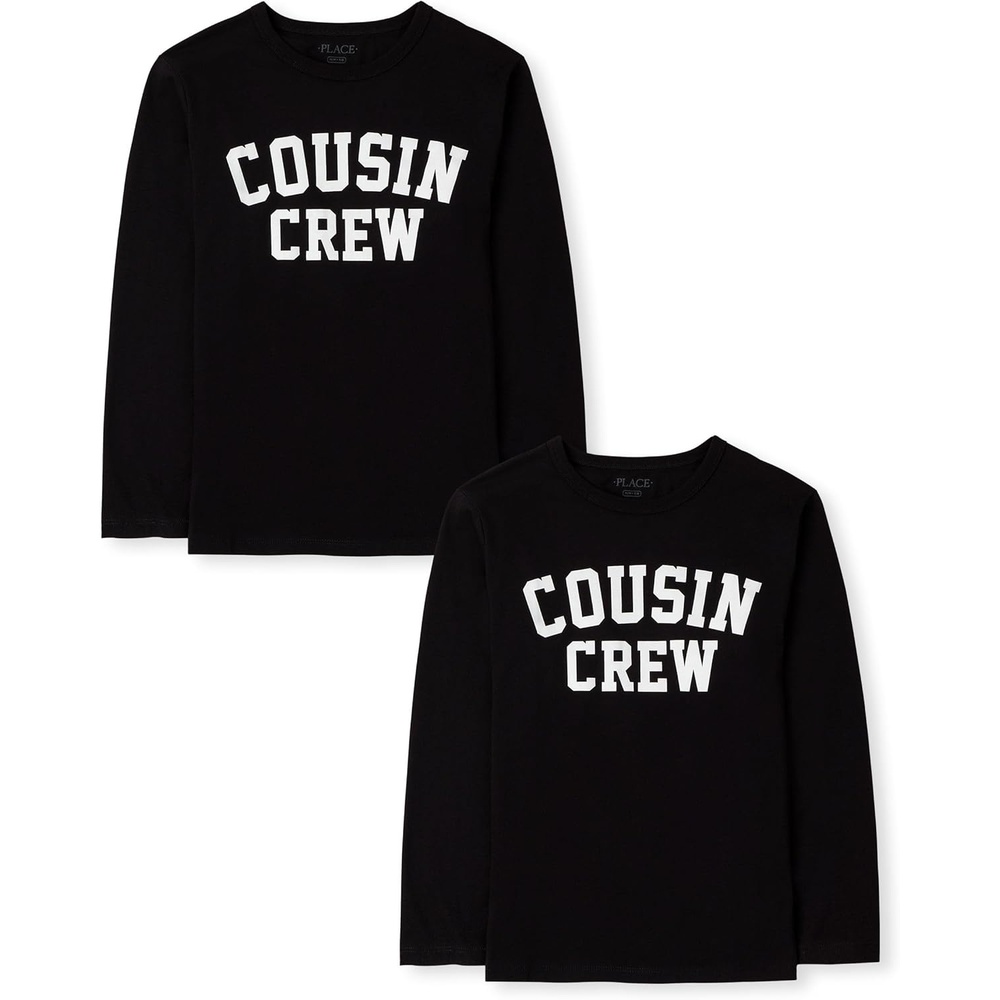 image:imageThe Childrens Place Boys GamerCarsSports Long Sleeve Graphic TShirts2 PackCousin Crew