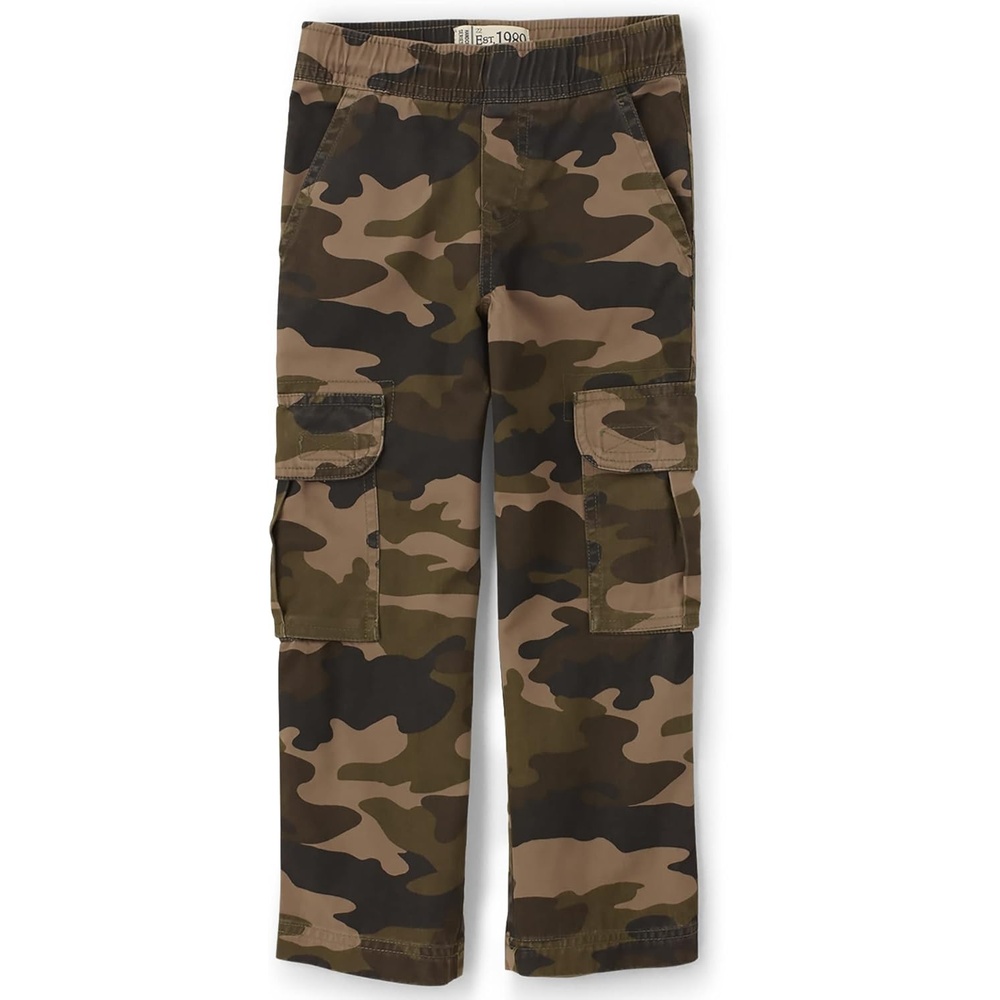 image:imageThe Childrens Place Boys Pull on Cargo PantsOlive Camo