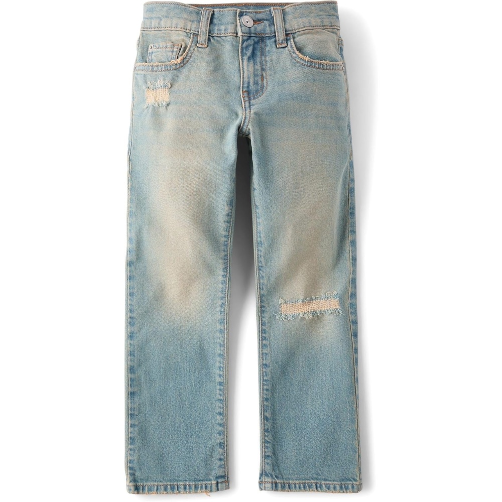 image:imageThe Childrens Place Boys Straight Leg JeansSid Wash