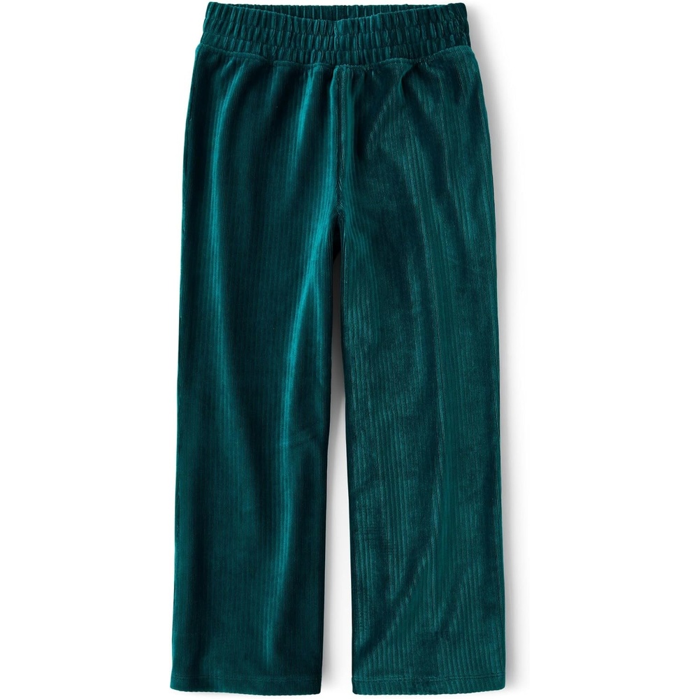 image:imageThe Childrens Place Girls Active Wide Leg PantsRainforest Velour