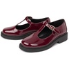 The Children’S Place Girls Closed Toe Maryjane Flats(Burgundy T-strap)