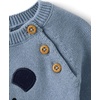 The Children’s Place Baby Boys’ And Newborn Long Sleep Top and Pant,2-piece Outfit Set(Carbon Blue Bear)