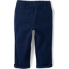The Children’s Place Baby Boys’ and Toddler Boys Roll Cuff Pull on Chino Pants(Tidal)
