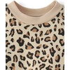 The Children’s Place Baby Girls’ And Newborn Long Sleeve Premium Fleece Top and Pant,2-piece Outfit Set(Canoe Leopard)