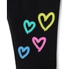 The Children’s Place Baby Girls’ And Toddler Long Sleeve Active Shirt and Pant, 2 Piece Outfit(Black)