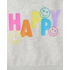 The Children’s Place Baby Girls’ And Toddler Long Sleeve Active Shirt and Pant, 2 Piece Outfit(Happy)