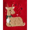 The Children’s Place Baby Girls’ And Toddler Long Sleeve Active Shirt and Pant, 2 Piece Outfit(Holiday Reindeer Sherpa)