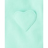 The Children’s Place Baby Girls’ And Toddler Long Sleeve Active Shirt and Pant, 2 Piece Outfit(Mint Heart)