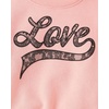 The Children’s Place Baby Girls’ And Toddler Long Sleeve Active Shirt and Pant, 2 Piece Outfit(Pink Melon Love)