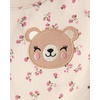 The Children’s Place Baby Girls’ And Toddler Long Sleeve Top and Pant,2-piece Outfit Set(Light Plum Bear)
