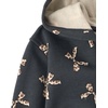 The Children’s Place Baby Girls’ Long Sleeve Hooded Fleece Full Zip Up(Leopard Bows)