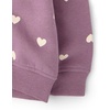 The Children’s Place Baby Girls’ Long Sleeve Hooded Fleece Full Zip Up(Pansey Garden Hearts)