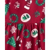 The Children’s Place Baby Girls’ Printed Skater Dress, Long Sleeve(Holiday Prints)