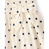The Children’s Place Baby Girls’ and Toddler Girls Short Sleeve Smocked Dress(Marshmallow Dot)