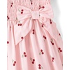The Children’s Place Baby Girls’ and Toddler Girls Short Sleeve Smocked Dress(Petal Cherries)