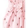The Children’s Place Baby Girls’ and Toddler Girls Short Sleeve Smocked Dress(Petal Cherries)