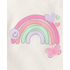 The Children’s Place Baby Girls’ and Toddler Short Sleeve Tops,4-Pack(Sea Salt)