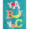 The Children’s Place Baby Girls’ and Toddler Unicorns,Butterflies,Trends Long Sleeve Graphic T-Shirts,4 Pack(Abc/Color Wheel/Flower/123 3-pack)