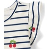 The Children’s Place Baby and Toddler Girls’ Short Sleeve Casual Dresses(Cherry Stripes)