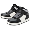 The Children’s Place Boys’ Boys’ Everyday Casual Lace Up Sneakers(Black High Top)